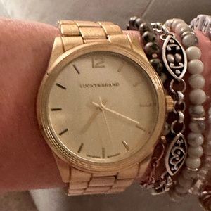 Brushed Gold Lucky Watch